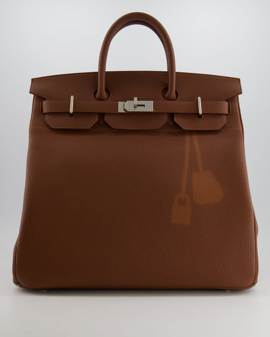 *LIMITED EDITION* Hermès HAC Bag 40cm Coup de Soleil in Gold Clair & Fonce Togo Leather with Palladium Hardware