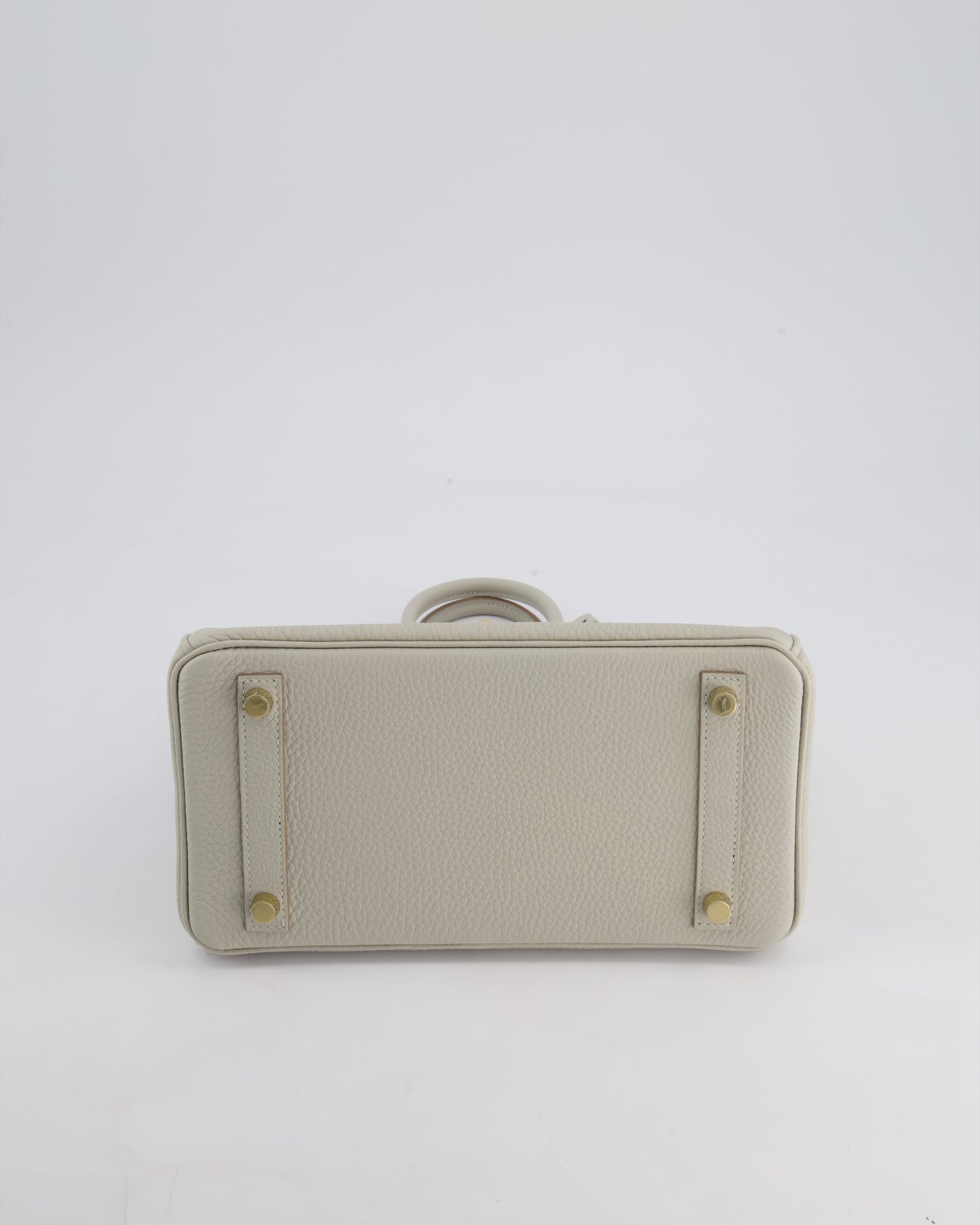 Hermès Birkin 25cm Retourne Bag in Gris Perle Togo Leather with Gold Hardware