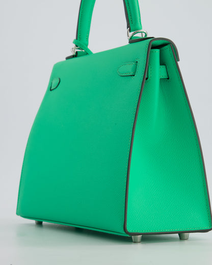 *FIRE PRICE* Hermès Kelly Sellier 25cm Bag in Vert Comics Epsom Leather with Palladium Hardware