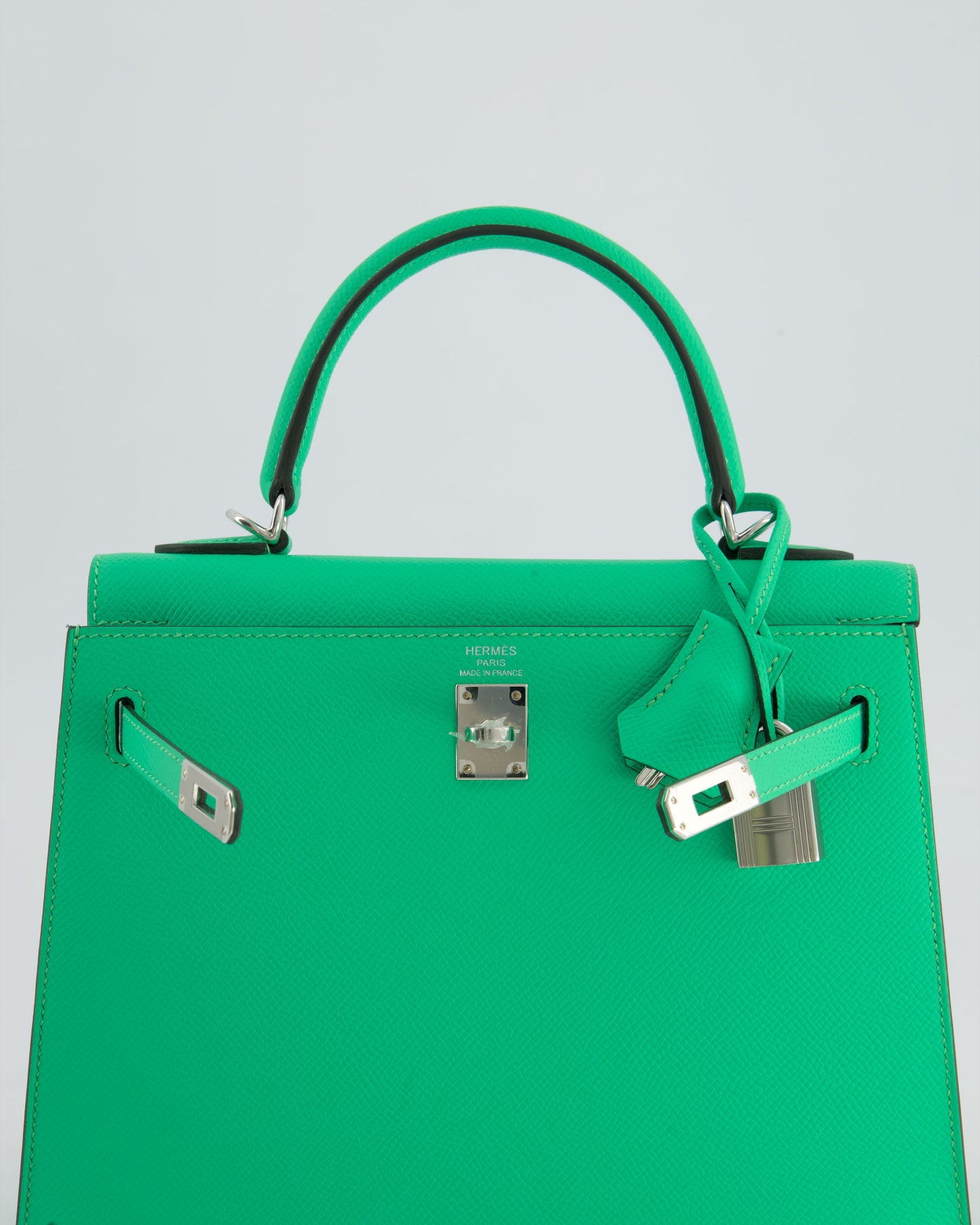 *FIRE PRICE* Hermès Kelly Sellier 25cm Bag in Vert Comics Epsom Leather with Palladium Hardware