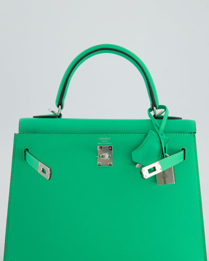 *FIRE PRICE* Hermès Kelly Sellier 25cm Bag in Vert Comics Epsom Leather with Palladium Hardware