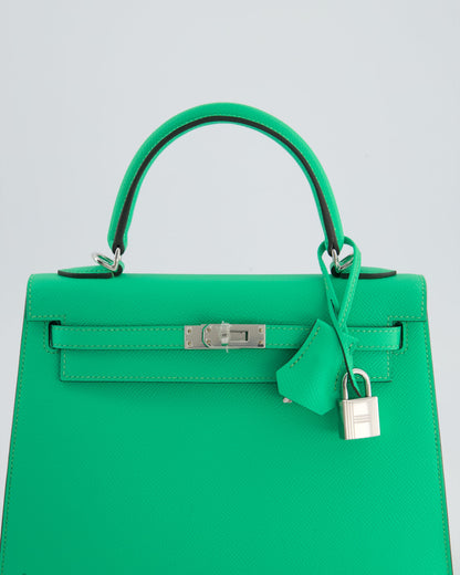 *FIRE PRICE* Hermès Kelly Sellier 25cm Bag in Vert Comics Epsom Leather with Palladium Hardware