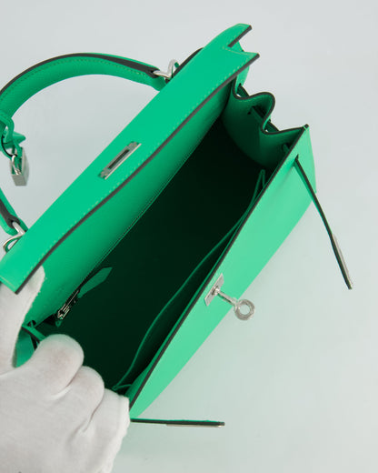 *FIRE PRICE* Hermès Kelly Sellier 25cm Bag in Vert Comics Epsom Leather with Palladium Hardware
