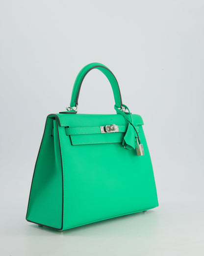 *FIRE PRICE* Hermès Kelly Sellier 25cm Bag in Vert Comics Epsom Leather with Palladium Hardware
