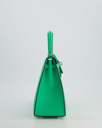*FIRE PRICE* Hermès Kelly Sellier 25cm Bag in Vert Comics Epsom Leather with Palladium Hardware