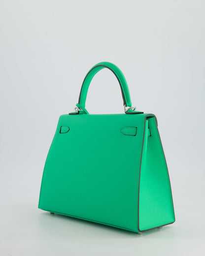 *FIRE PRICE* Hermès Kelly Sellier 25cm Bag in Vert Comics Epsom Leather with Palladium Hardware