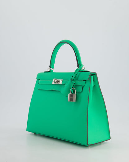 *FIRE PRICE* Hermès Kelly Sellier 25cm Bag in Vert Comics Epsom Leather with Palladium Hardware