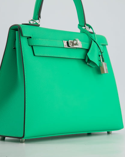 *FIRE PRICE* Hermès Kelly Sellier 25cm Bag in Vert Comics Epsom Leather with Palladium Hardware