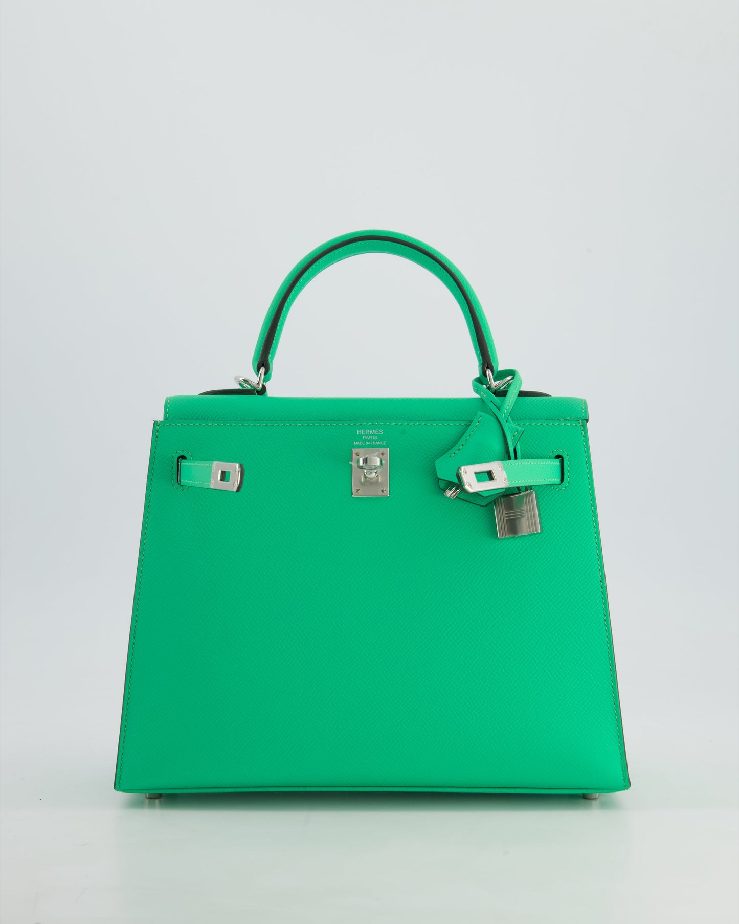 *FIRE PRICE* Hermès Kelly Sellier 25cm Bag in Vert Comics Epsom Leather with Palladium Hardware