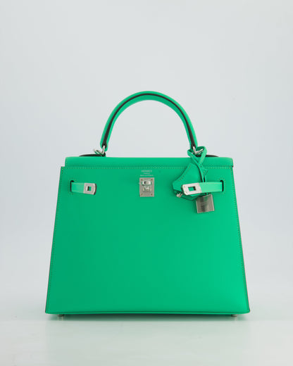 *FIRE PRICE* Hermès Kelly Sellier 25cm Bag in Vert Comics Epsom Leather with Palladium Hardware