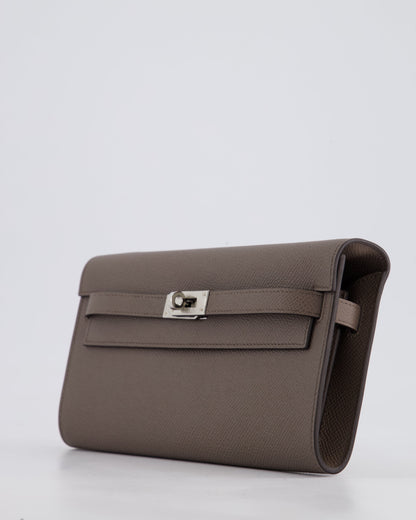 Hermès Kelly To Go Bag in Gris Etain Epsom Leather with Palladium Hardware