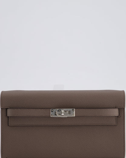 Hermès Kelly To Go Bag in Gris Etain Epsom Leather with Palladium Hardware