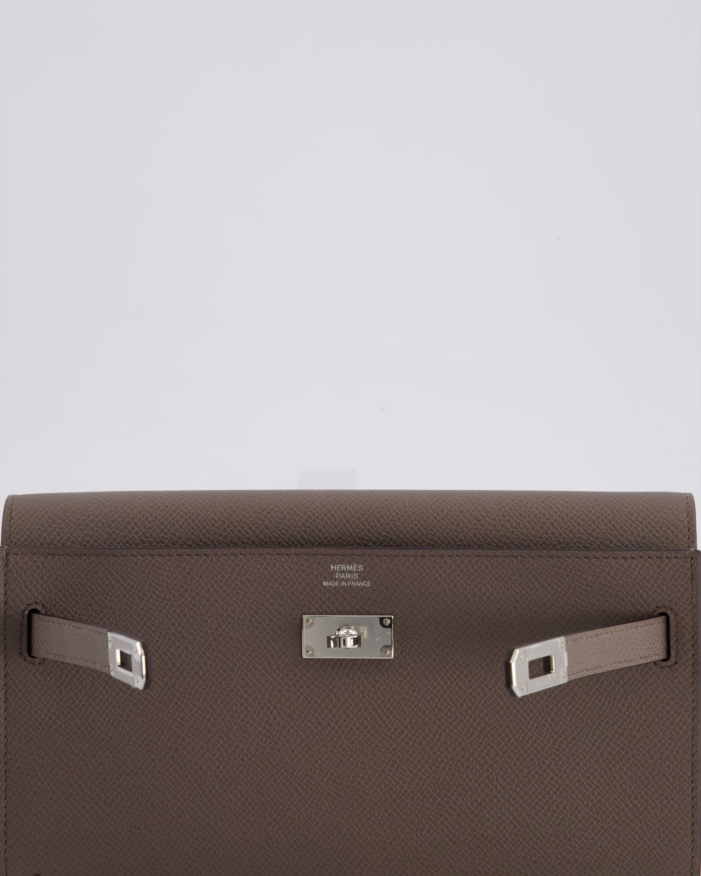 Hermès Kelly To Go Bag in Gris Etain Epsom Leather with Palladium Hardware