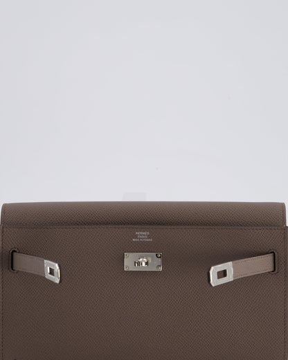 Hermès Kelly To Go Bag in Gris Etain Epsom Leather with Palladium Hardware