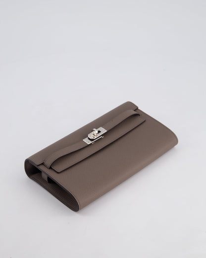 Hermès Kelly To Go Bag in Gris Etain Epsom Leather with Palladium Hardware