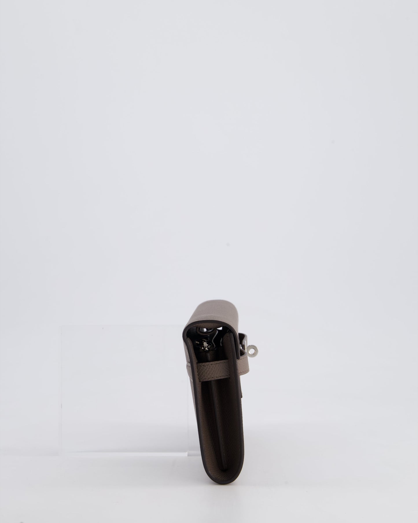 Hermès Kelly To Go Bag in Gris Etain Epsom Leather with Palladium Hardware