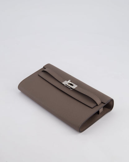 Hermès Kelly To Go Bag in Gris Etain Epsom Leather with Palladium Hardware
