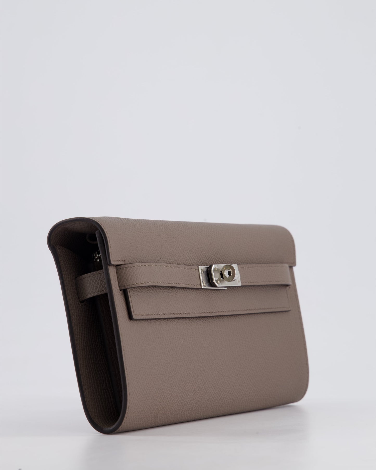 Hermès Kelly To Go Bag in Gris Etain Epsom Leather with Palladium Hardware