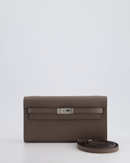 Hermès Kelly To Go Bag in Gris Etain Epsom Leather with Palladium Hardware