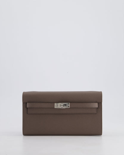 Hermès Kelly To Go Bag in Gris Etain Epsom Leather with Palladium Hardware