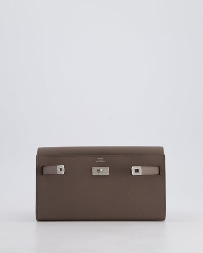 Hermès Kelly To Go Bag in Gris Etain Epsom Leather with Palladium Hardware