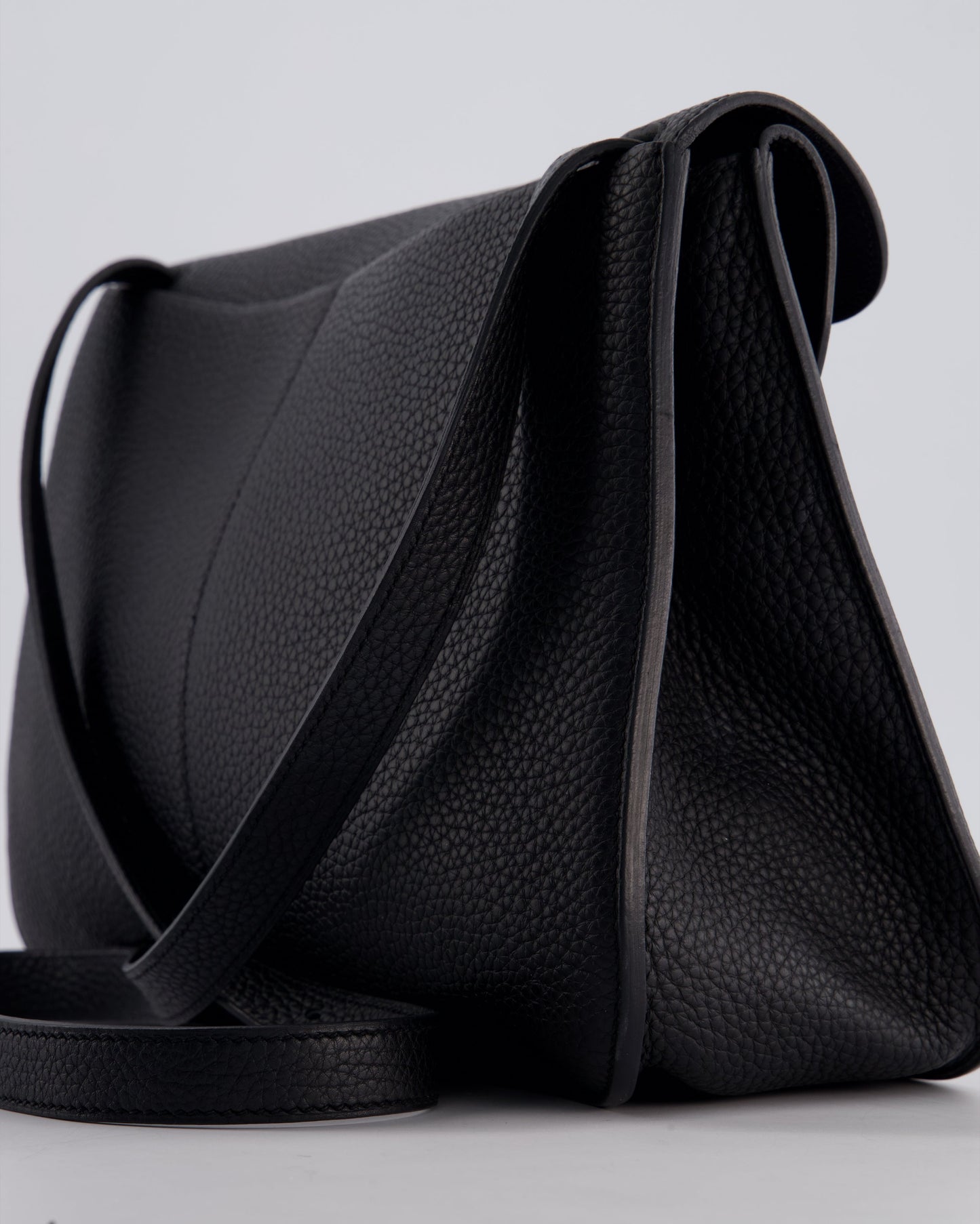 Hermes Halzan Bag 31cm in Noir Togo Leather with Gold Hardware RRP £4890