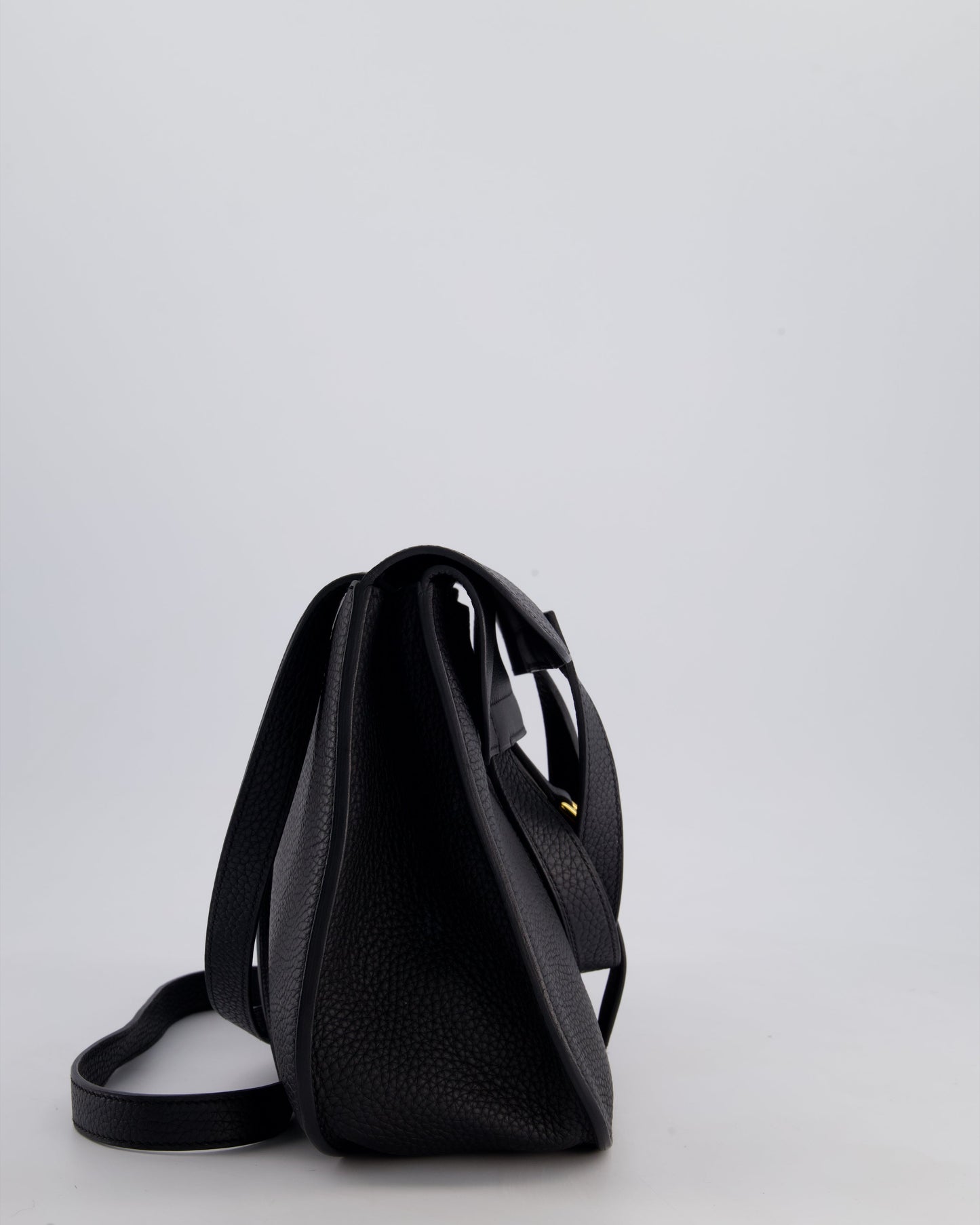 Hermes Halzan Bag 31cm in Noir Togo Leather with Gold Hardware RRP £4890