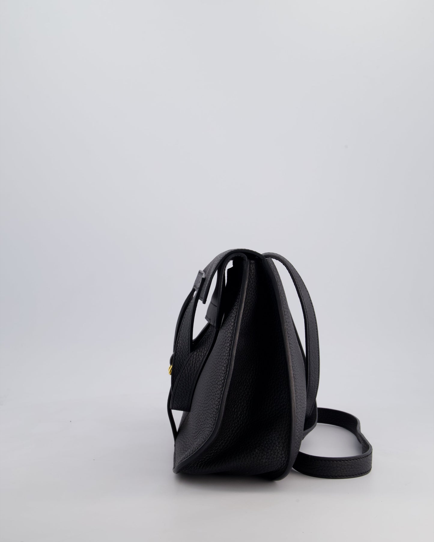 Hermes Halzan Bag 31cm in Noir Togo Leather with Gold Hardware RRP £4890