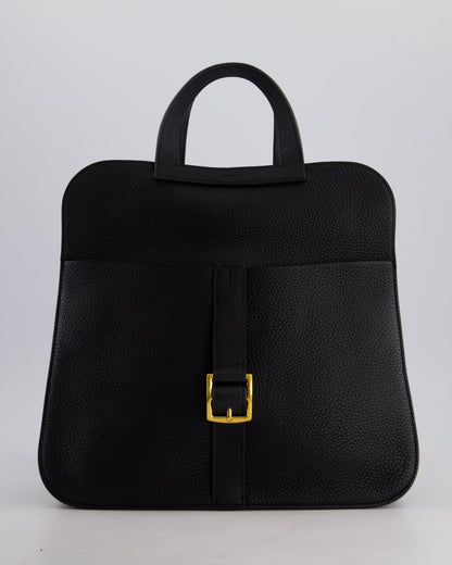 Hermes Halzan Bag 31cm in Noir Togo Leather with Gold Hardware RRP £4890