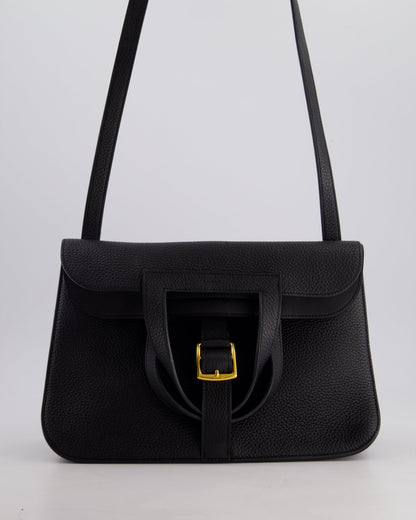 Hermes Halzan Bag 31cm in Noir Togo Leather with Gold Hardware RRP £4890