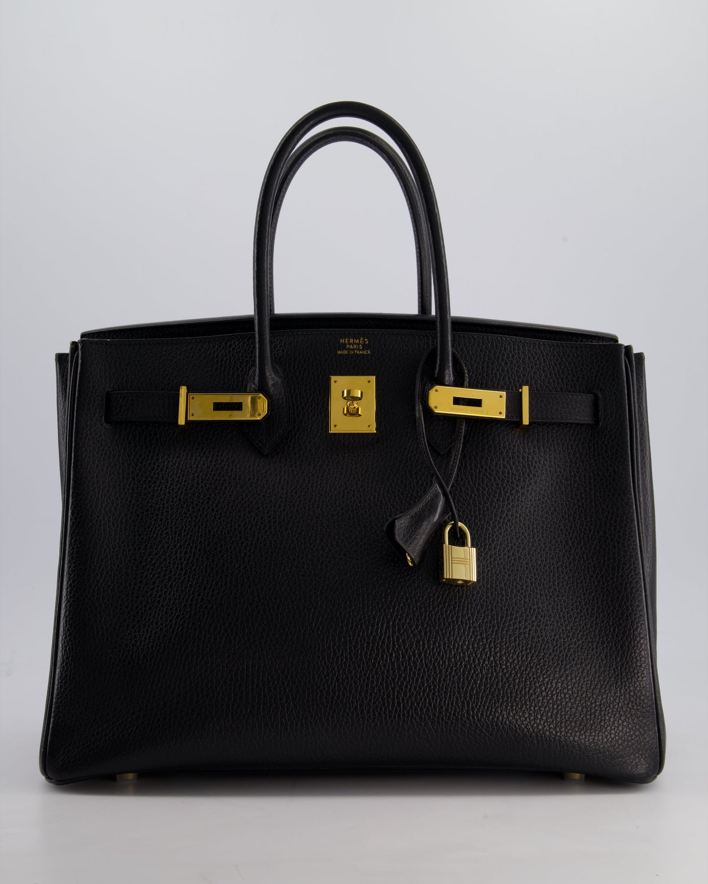 Hermès Birkin 35cm Retourne in Black Ardennes Leather with Gold Hardware