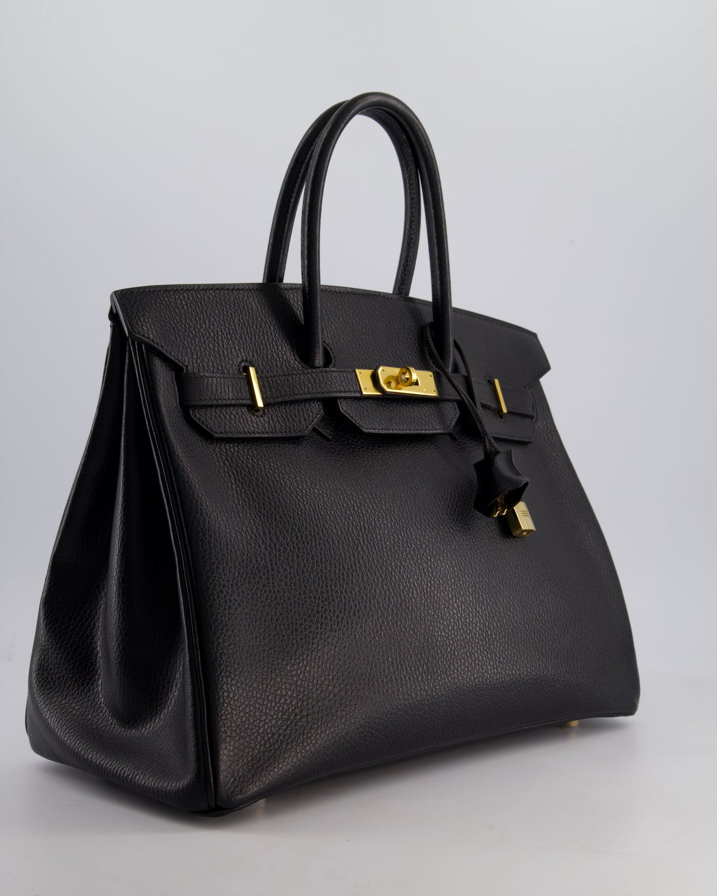 Hermès Birkin 35cm Retourne in Black Ardennes Leather with Gold Hardware