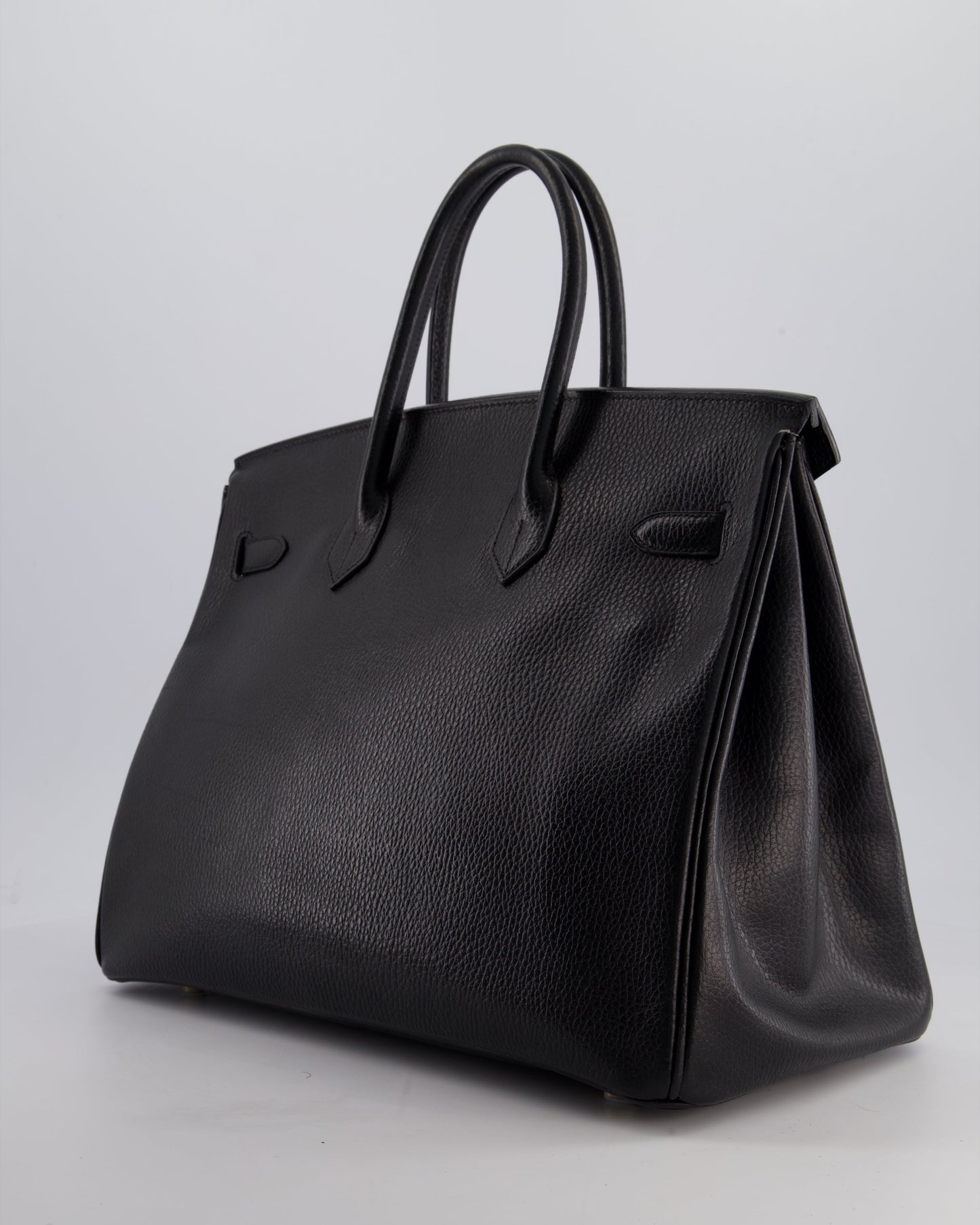 Hermès Birkin 35cm Retourne in Black Ardennes Leather with Gold Hardware