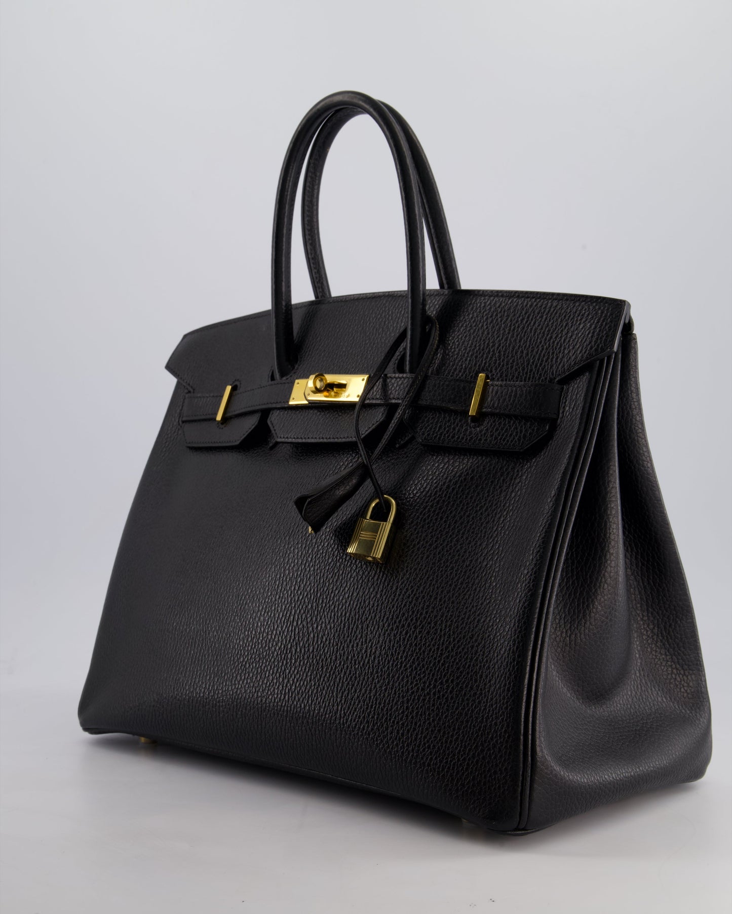 Hermès Birkin 35cm Retourne in Black Ardennes Leather with Gold Hardware