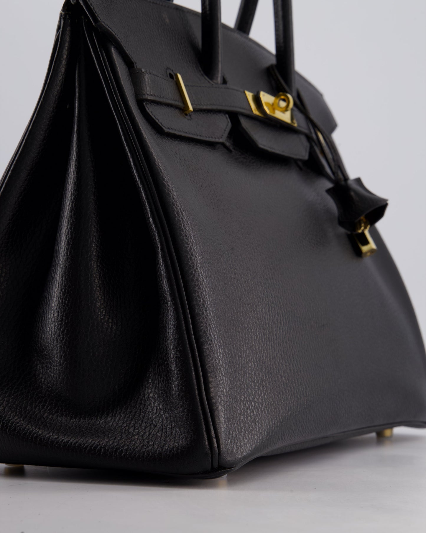 Hermès Birkin 35cm Retourne in Black Ardennes Leather with Gold Hardware