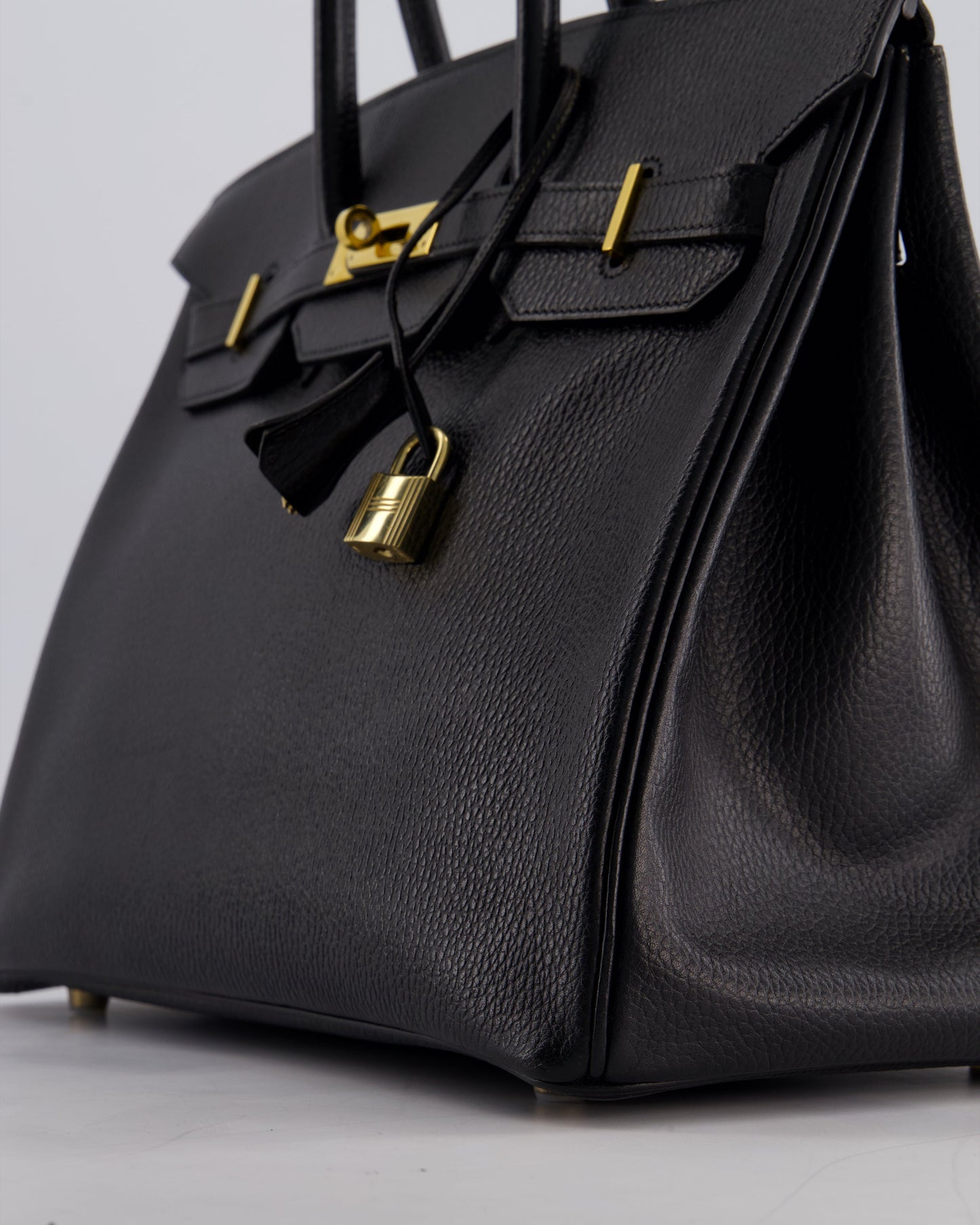 Hermès Birkin 35cm Retourne in Black Ardennes Leather with Gold Hardware