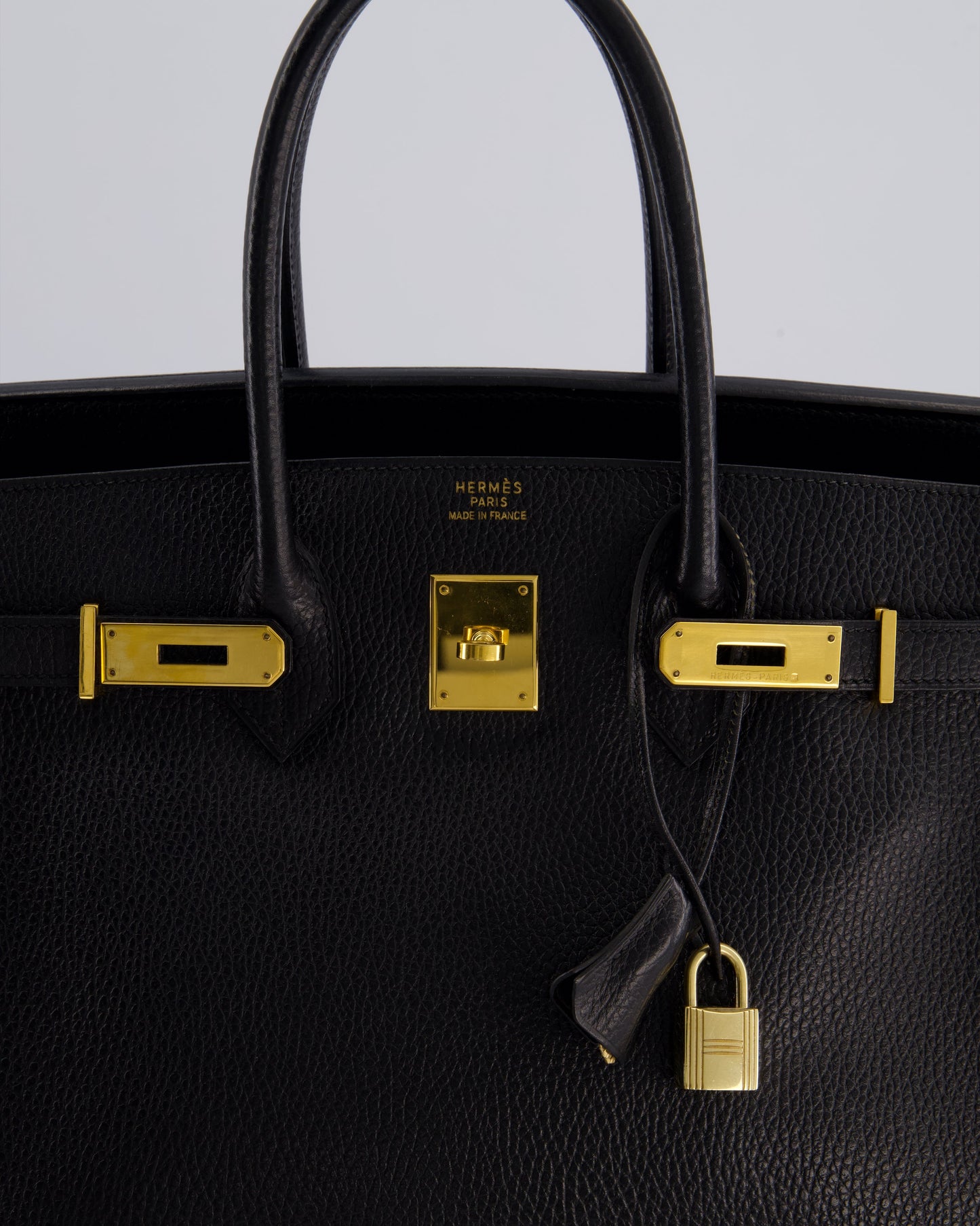 Hermès Birkin 35cm Retourne in Black Ardennes Leather with Gold Hardware
