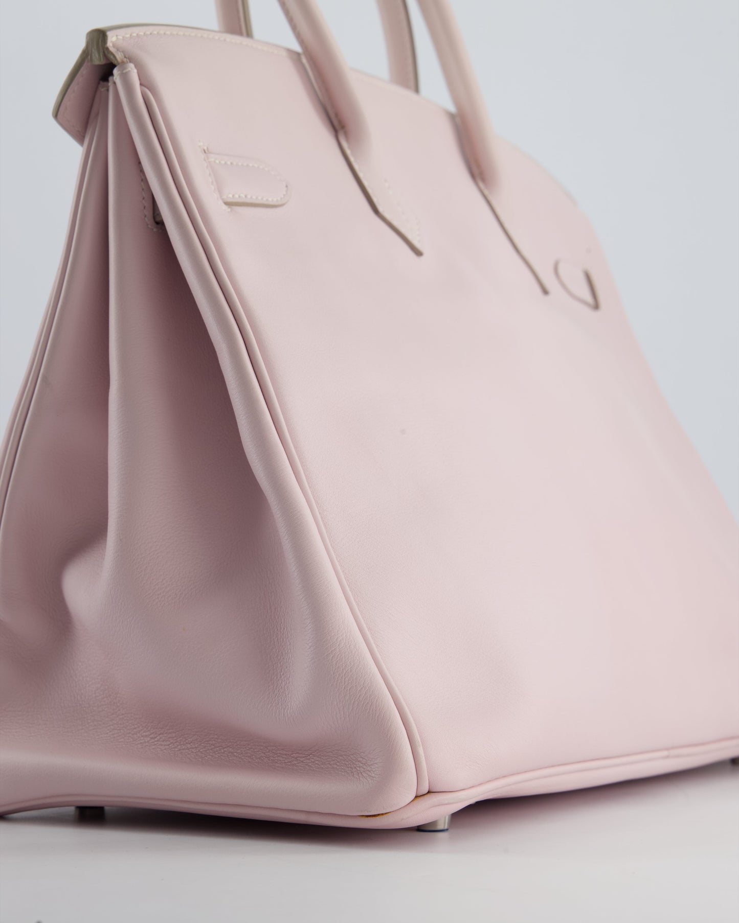 Hermès Birkin Bag 35cm in Rose Dragee Swift Leather with Palladium Hardware