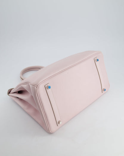 Hermès Birkin Bag 35cm in Rose Dragee Swift Leather with Palladium Hardware