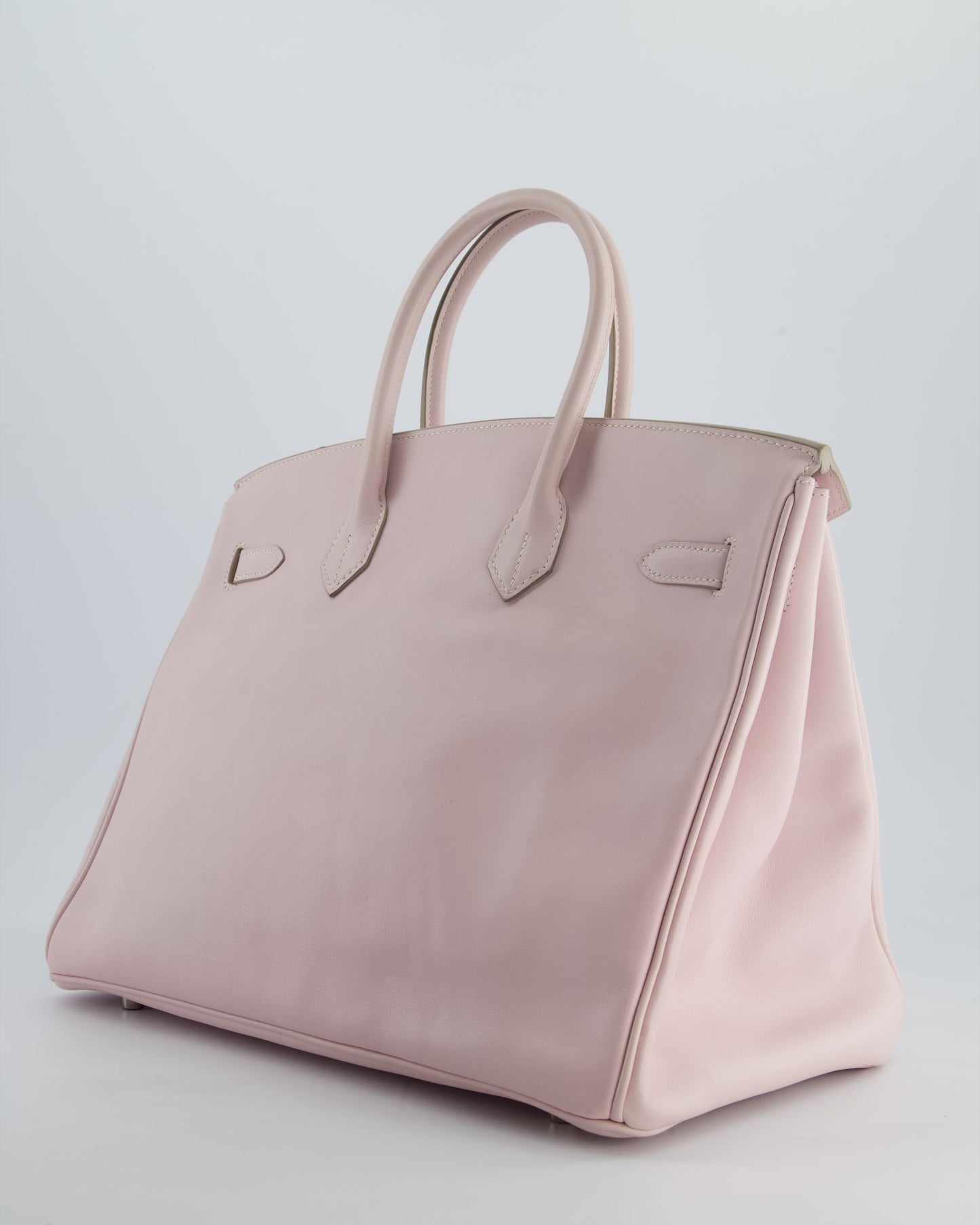 Hermès Birkin Bag 35cm in Rose Dragee Swift Leather with Palladium Hardware