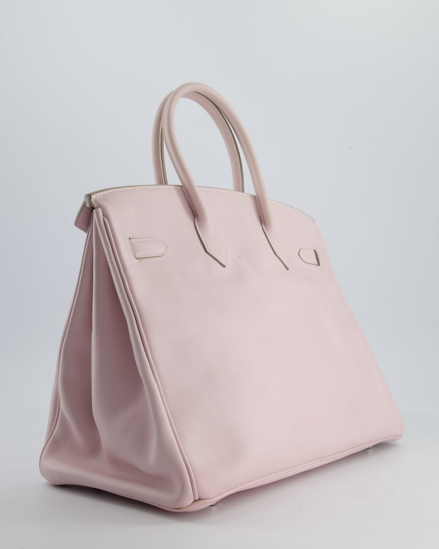 Hermès Birkin Bag 35cm in Rose Dragee Swift Leather with Palladium Hardware
