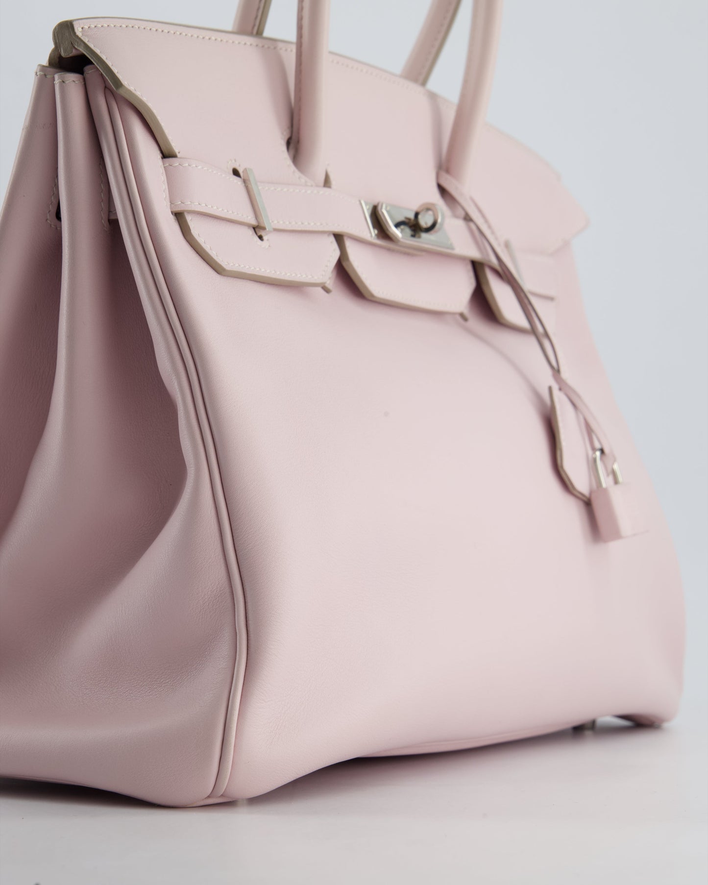 Hermès Birkin Bag 35cm in Rose Dragee Swift Leather with Palladium Hardware
