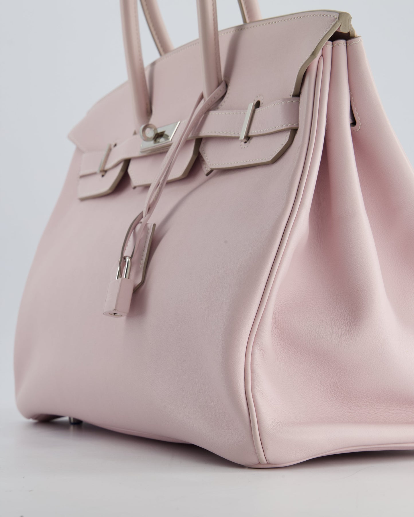 Hermès Birkin Bag 35cm in Rose Dragee Swift Leather with Palladium Hardware