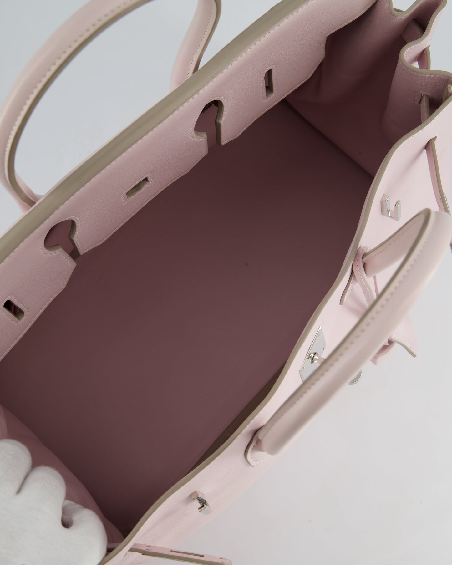 Hermès Birkin Bag 35cm in Rose Dragee Swift Leather with Palladium Hardware