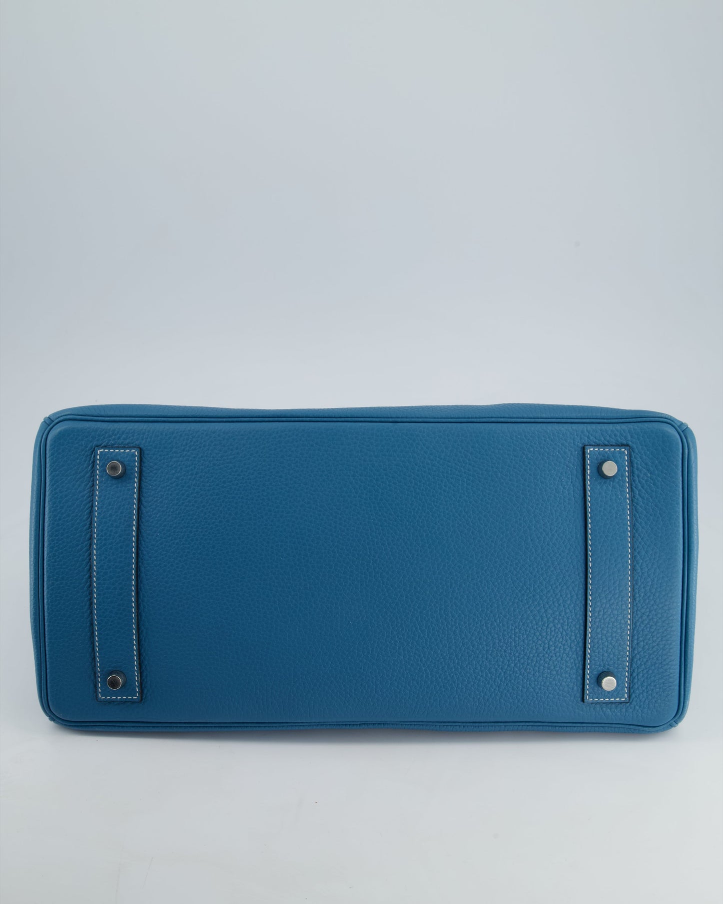 *COLLECTORS* Hermès Birkin JPG Bag in Bleu Jean Clemence Leather with Palladium Hardware