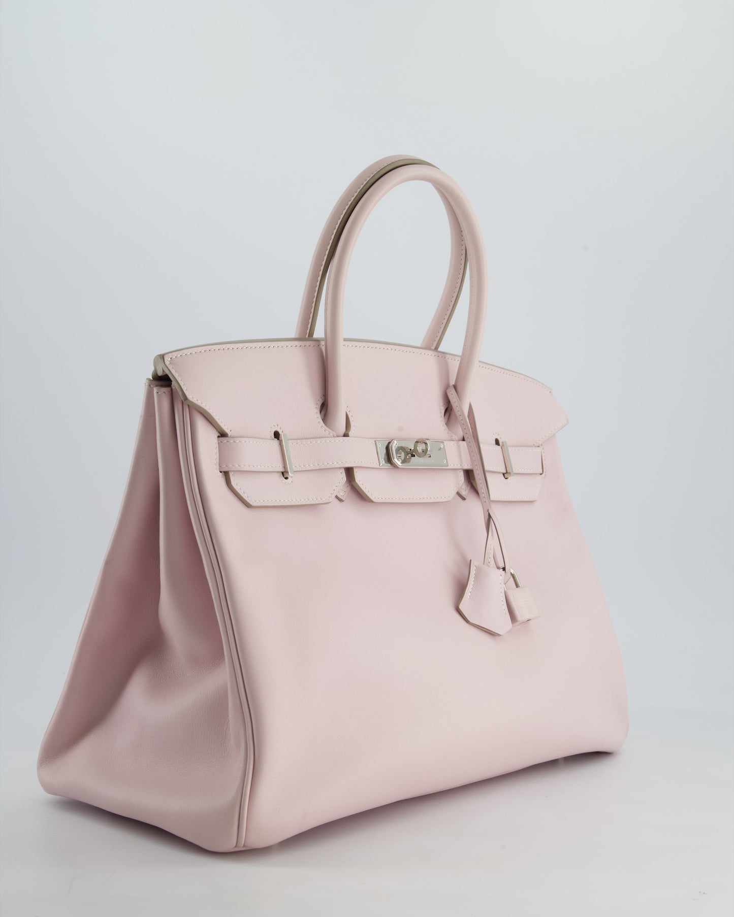 Hermès Birkin Bag 35cm in Rose Dragee Swift Leather with Palladium Hardware