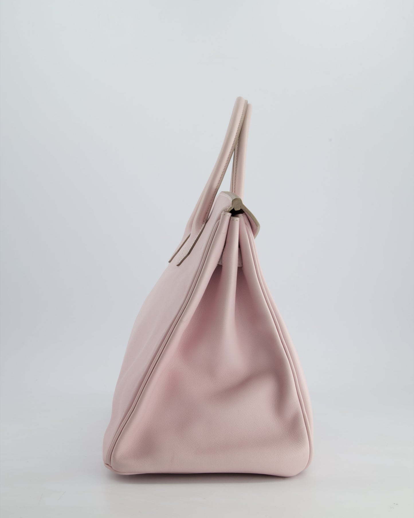 Hermès Birkin Bag 35cm in Rose Dragee Swift Leather with Palladium Hardware
