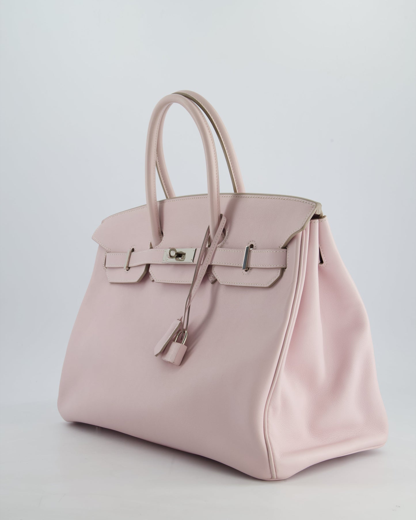 Hermès Birkin Bag 35cm in Rose Dragee Swift Leather with Palladium Hardware