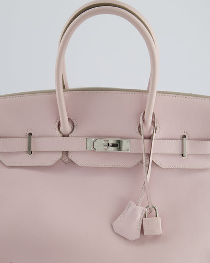 Hermès Birkin Bag 35cm in Rose Dragee Swift Leather with Palladium Hardware