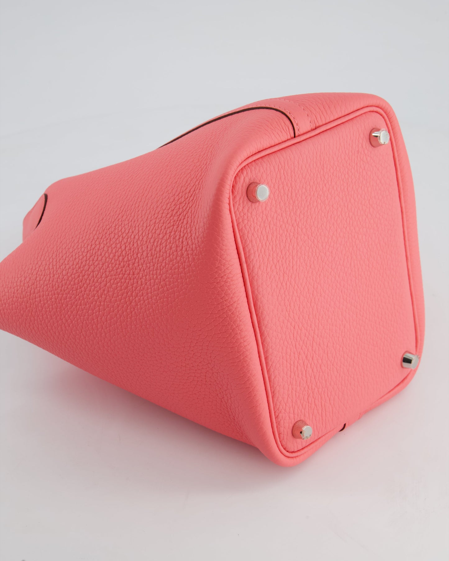 *HOT* Hermès Picotin Lock Bag 18cm in Rose Azalee Clemence Leather with Palladium Hardware